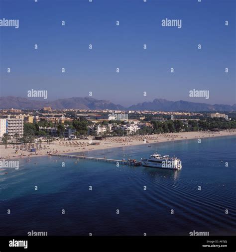 Aerial View Puerto Alcudia Beach Hi Res Stock Photography And Images