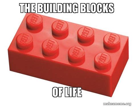 The Building Blocks Of Life Lego Meme Meme Generator