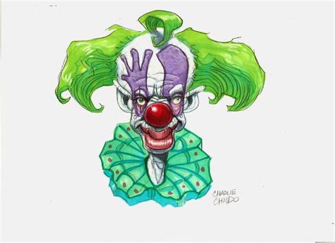 Killer Klown Charlie Chiodo Comic Art Scary Clowns Comic Art Art