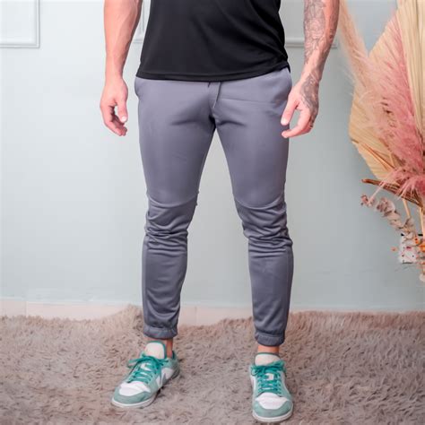 Calça Jogger Masculina Malha Esportiva Para Treino Chumbo Sideway Store