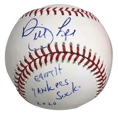 Bill Lee Autograph Baseball - New England Picture