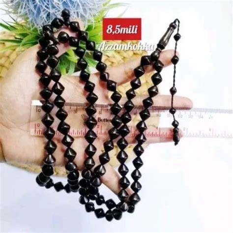 Tasbih 99 Wajik Polos 8 5 Mili Hitam Kokka Kaokah Lazada Indonesia