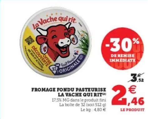 Promo Fromage Fondue Pasteuris La Vache Qui Rit Chez U Express