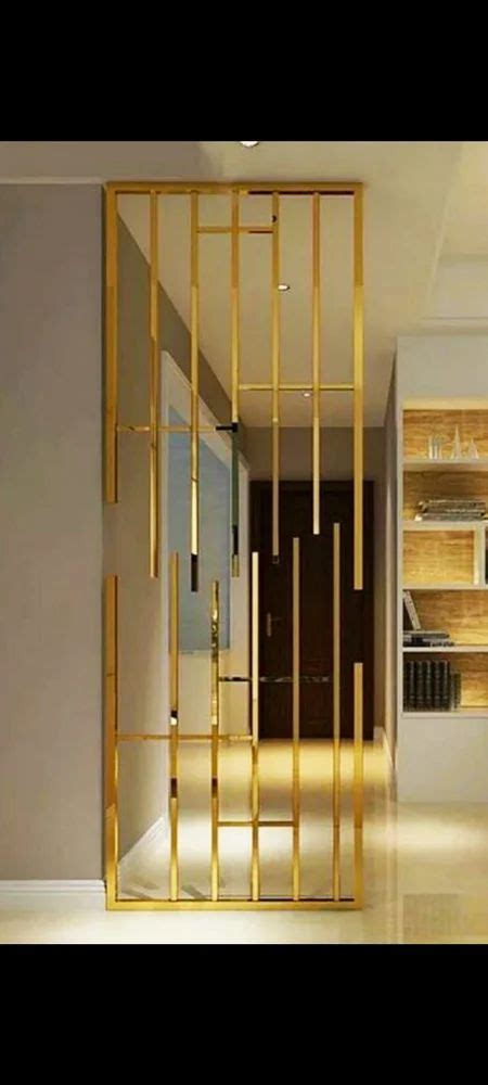 Golden Stainless Steel Ss Rose Gold Partition At Rs Sq Ft In