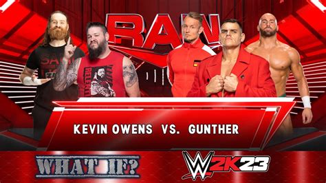 Wwe Raw Kevin Owens W Sami Zayn Vs Gunther W Imperium Youtube