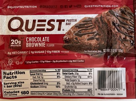 Protein Bar, Chocolate Brownie Nutrition Facts - Eat This Much