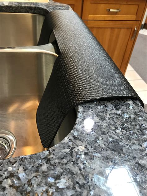 Black Kitchen Double Sink Edge Splash Guard And Chip Protector Etsy