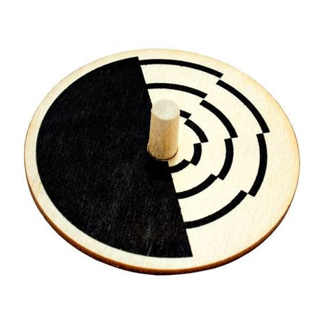 Optical Illusion Wooden Spinning Tops Sweetpea Toys