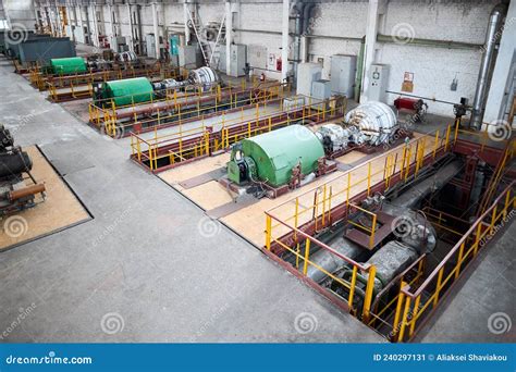 Interior Of Chemical Enterprise High Pressure Air Turbo Compressors For