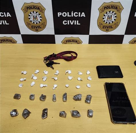 PolÍcia Civil Prende Homem Em Flagrante Por TrÁfico De Drogas Em CapÃo