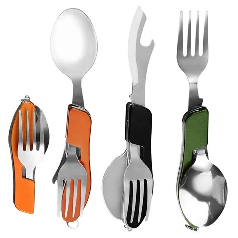 In Portable Flatware Set Outdoor Ultralight Utensils Stainless