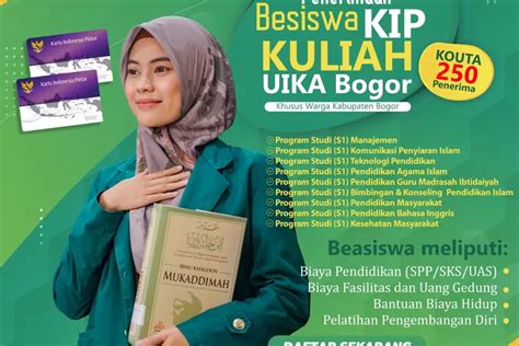 Uika Bogor Siapkan Beasiswa Kuliah Gratis Plus Uang Saku Pojok Bogor