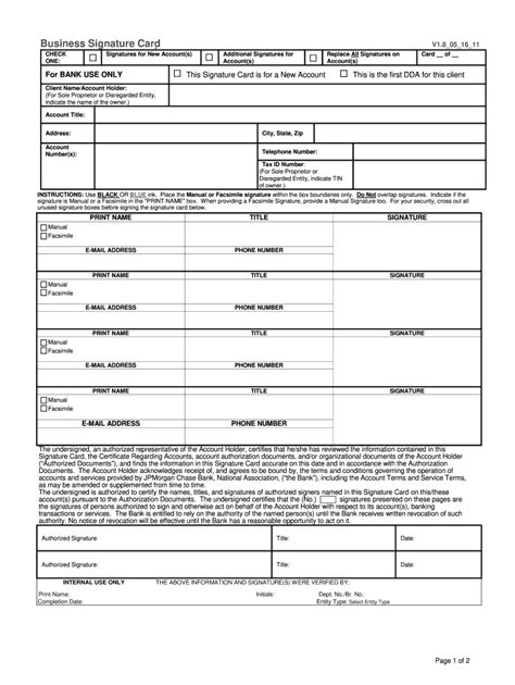 Bank Signature Authorization Form Fill Out Sign Online DocHub