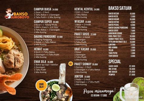 Selalu Diperbarui Menu Bakso Suroboyo Progo Sambikerep Surabaya