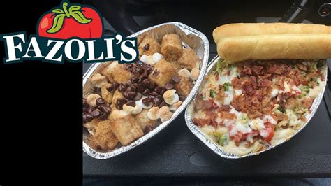 Fazolis Smoky Chicken Carbonara Bake And Smores Breadstick Bites Review