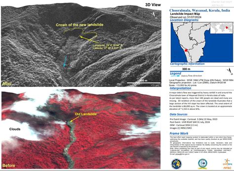 ISROs Satellite Images Of Wayanad Landslide Before And After Views