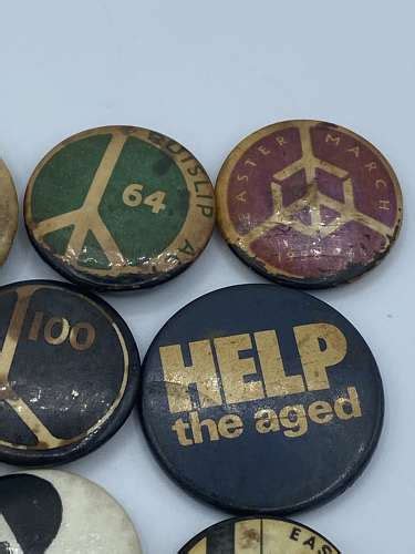 Collection Of 1950s To 1970s Political Campaign Protest Badges