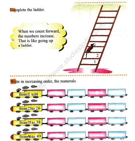 Cbse Class 1 Maths Increasing Order Worksheet