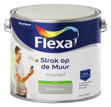 GAMMA Flexa Strak Op De Muur Saliegroen Mat 2 5 Liter Kopen