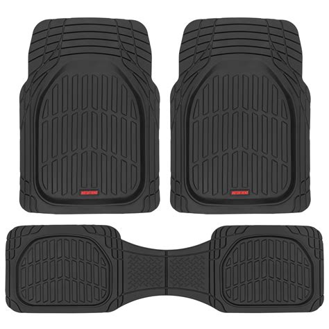 Motor Trend Flextough Contour Deep Dish Heavy Duty Rubber Car Floor