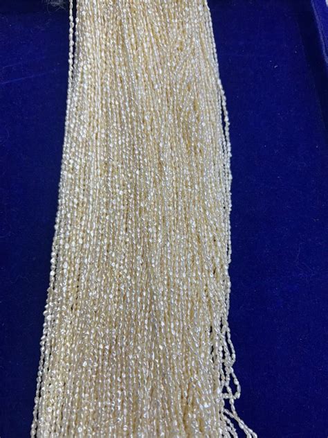 White Freshwater Rice Shape Pearl Beads For Jewelry At Rs Gram In