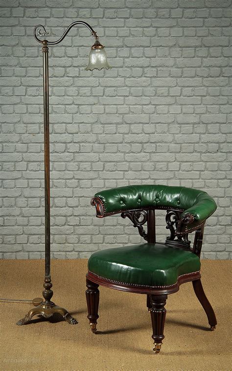 Antiques Atlas Early 20th C Brass Floor Standing Reading Lamp