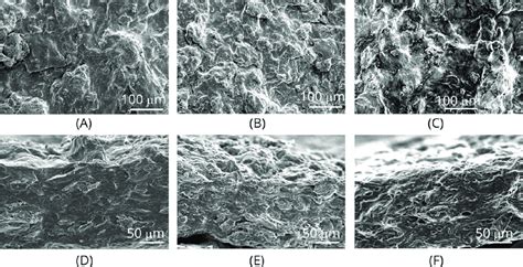 Sem Micrographs Of Films A B And C Surfaces Of Films