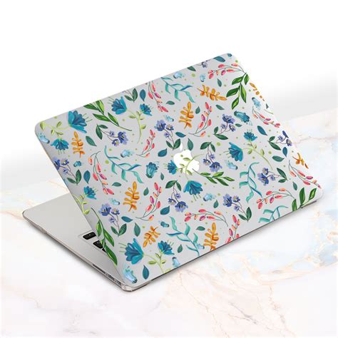 Cute Macbook Air 13 Case Pro 13 Case Floral For Touchbar Etsy