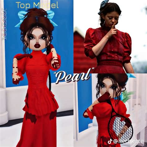 Dress To Impress Roblox Outfit Pearl Horror Trong