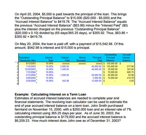 FREE 9+ Sample Loan Interest Calculator Templates in PDF | Excel