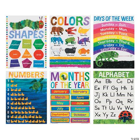 World Of Eric Carle™ Basic Skills Posters Oriental Trading