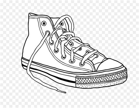 Converse Shoe Sketch at PaintingValley.com | Explore collection of ...