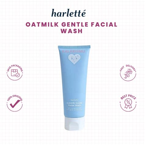 Jual Harlette Oatmilk Gentle Facial Wash 100gr Shopee Indonesia