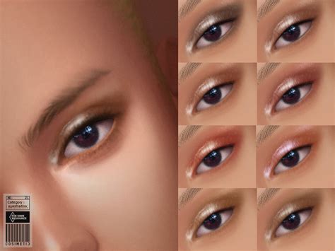 The Sims Resource Glitter Eyeshadow N21