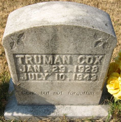 Truman Cox 1928 1943 Mémorial Find a Grave