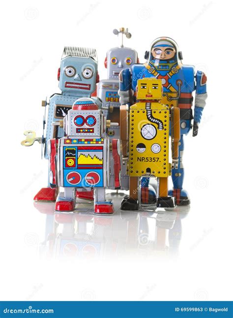 Retro Tin Clockwork Robots Editorial Stock Photo Image Of Control