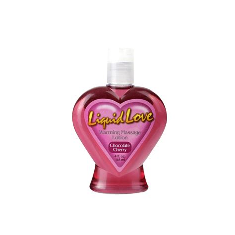 Liquid Love Warming Massage Lotion Chocolate Cherry 4 Oz 120ml