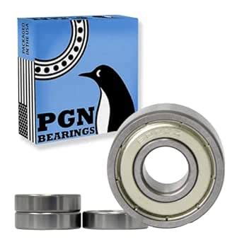 PGN 6000 ZZ Shielded Ball Bearing 10x26x8 Lubricated Chrome