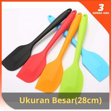 Jual Spatula Silicon Tahan Panas Ukuran Besar Spatula Silikon Tahan