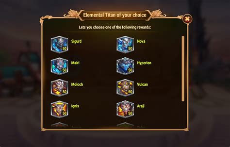 Hero Wars Guide Elemental Titan Of Your Choiceinsights With Herowars