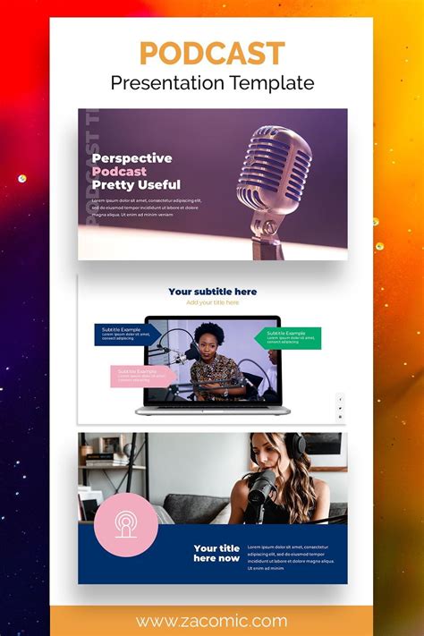 Podcast Powerpoint Template Template By Zacomic In 2021 Powerpoint