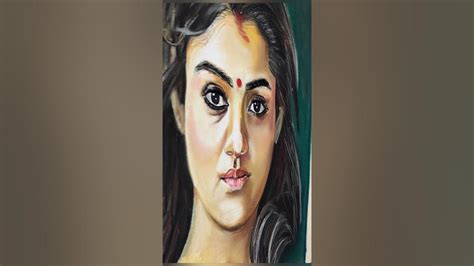 Nayanthara Drawingnayanthara Realistic Drawingnayantara Wall