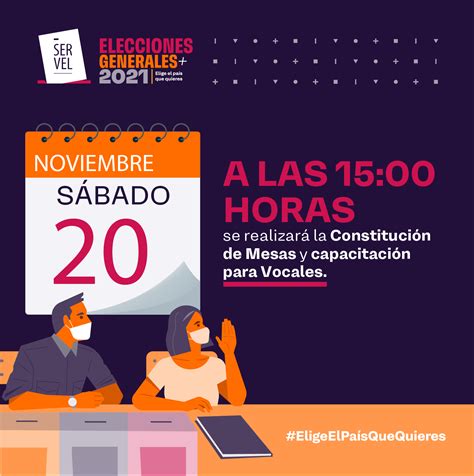 Servicio Electoral on Twitter Este sábado 20 de noviembre a las 15 00