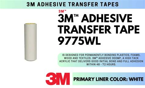 3M Adhesive Transfer Tape 9775WL