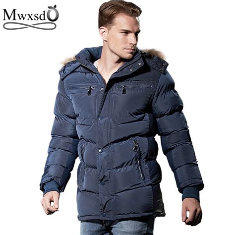 Mwxsd marca Parkas inverno Dos Homens casuais de Algodão Capuz