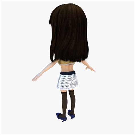 Jovencita En Bikini Modelo 3D 30 Obj Max Fbx Free3D