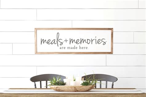 Meals And Memories Are Made Here Sign Mother S Day Gift Etsy