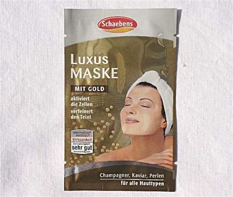 Test Maske Schaebens Luxus Maske Mit Gold Pinkmelon