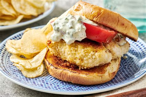 Fried Fish Sandwich Recipe Fried Halibut Sandwich The Mom 100