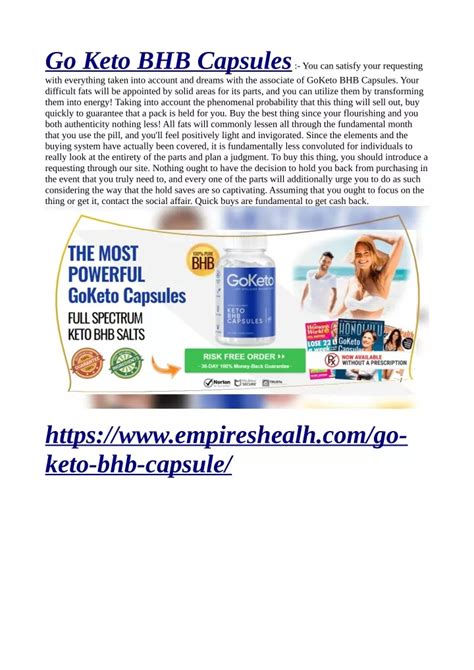 Ppt Https Empireshealh Go Keto Bhb Capsule Powerpoint